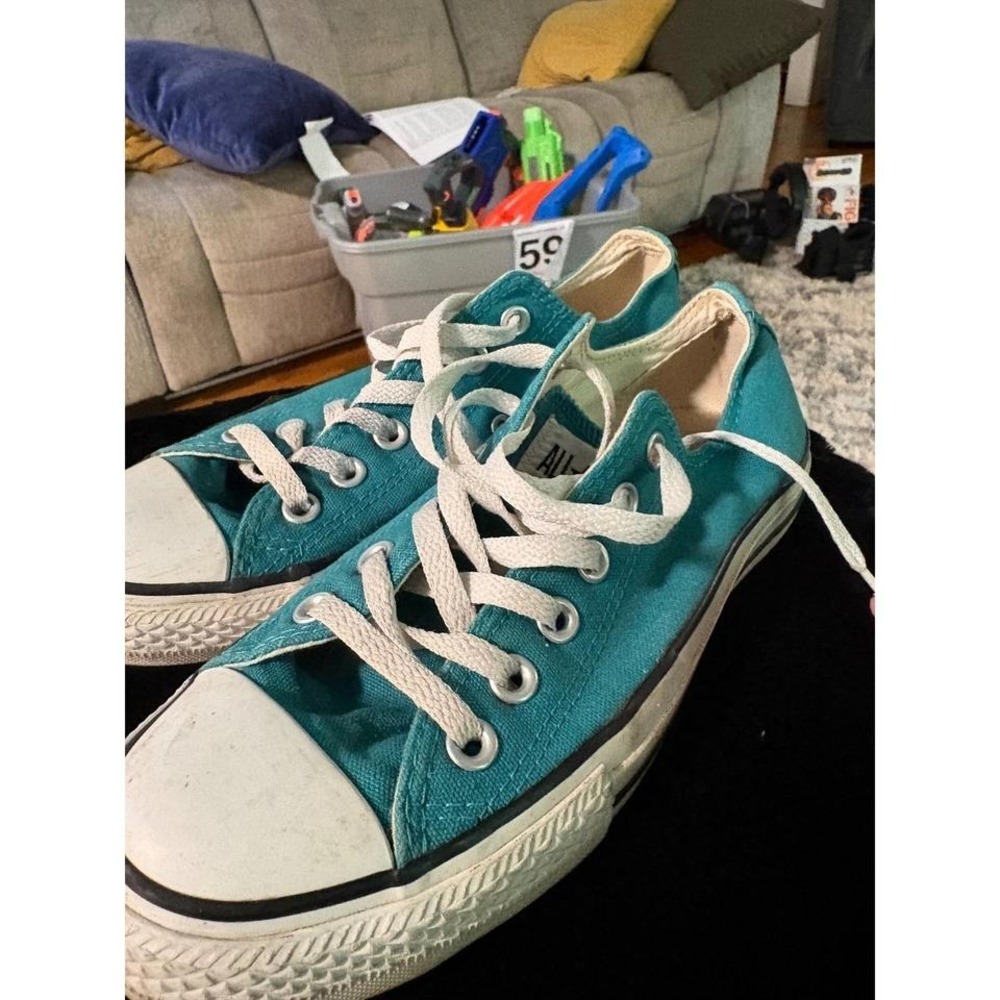 Converse Chuck Taylor All Star Low Top Teal Sneakers 1V537 Mens 6 Womens 8